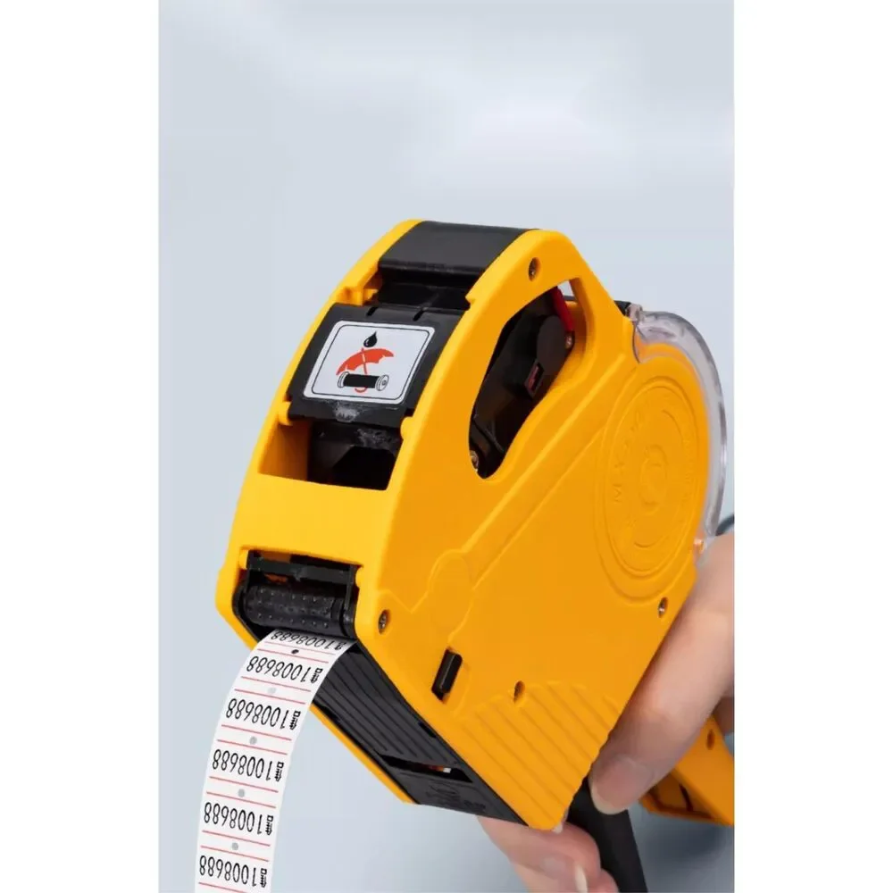 NWT Yellow Price Labeler with 1 Paper Roll, 1 Ink Core, 1 Rolle